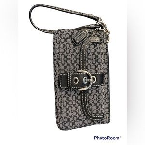 Coach Black Wristlet